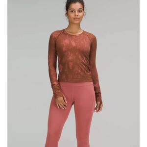 Lululemon Swiftly Tech Long Sleeve Shirt 2.0 Race Length Shadow Bloom Roasted 8
